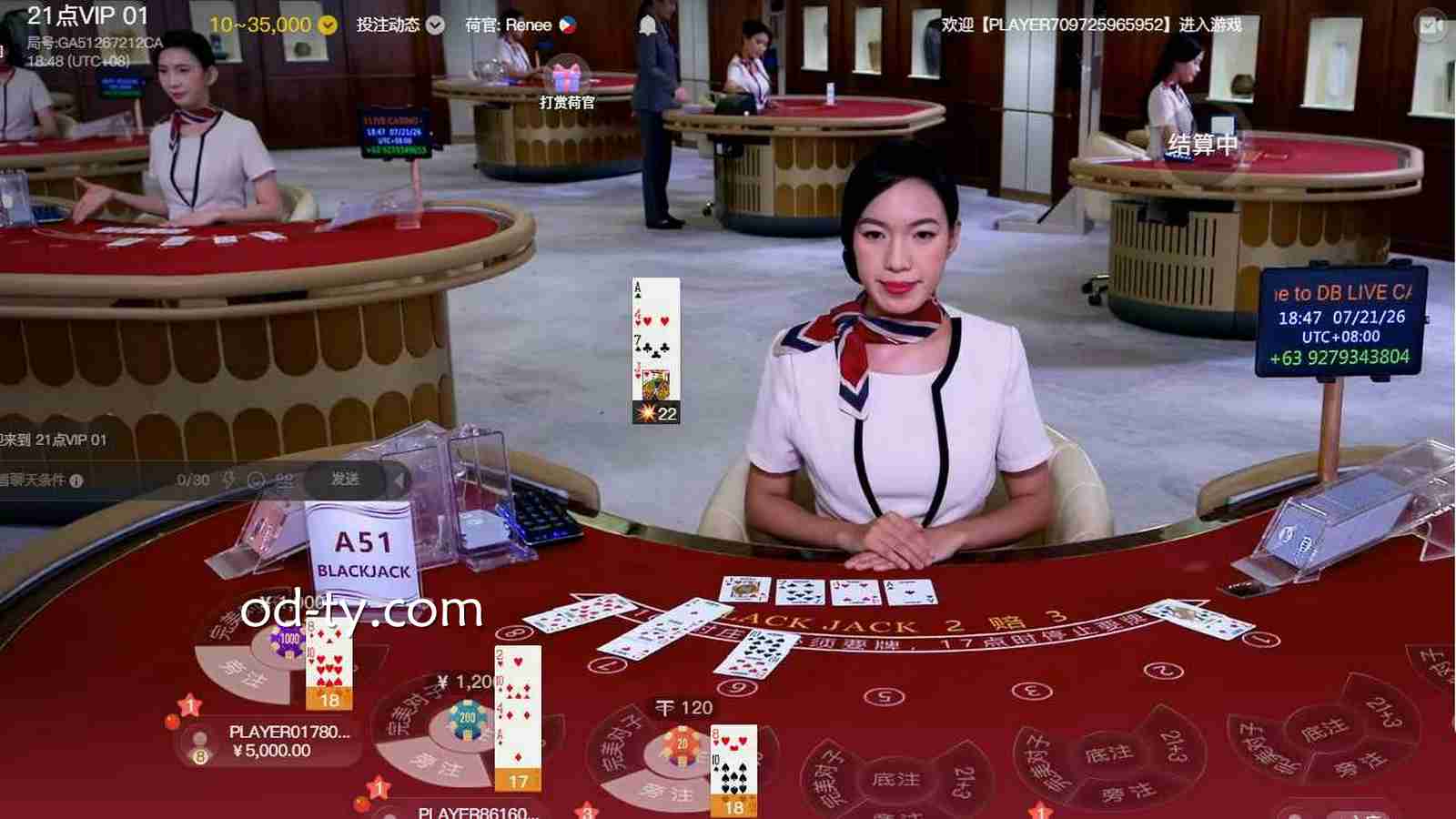 OD体育《21点》牌型详解：真人21点完整规则与玩法解析