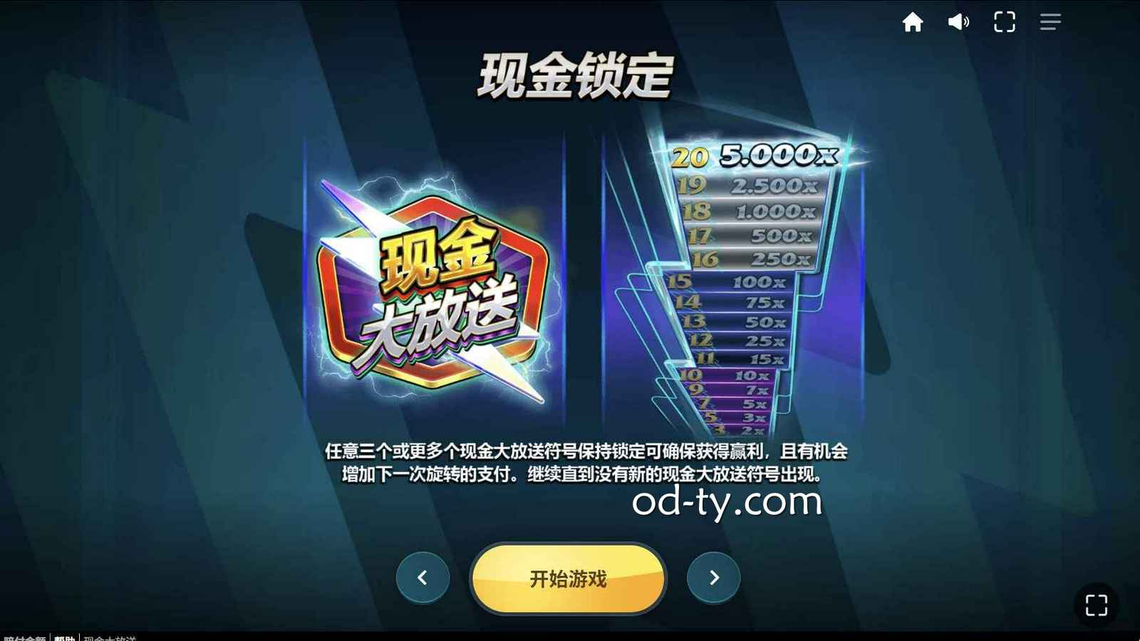 OD体育RED TIGER电子《现金大放送》规则详解：3个符号后才是真正开始