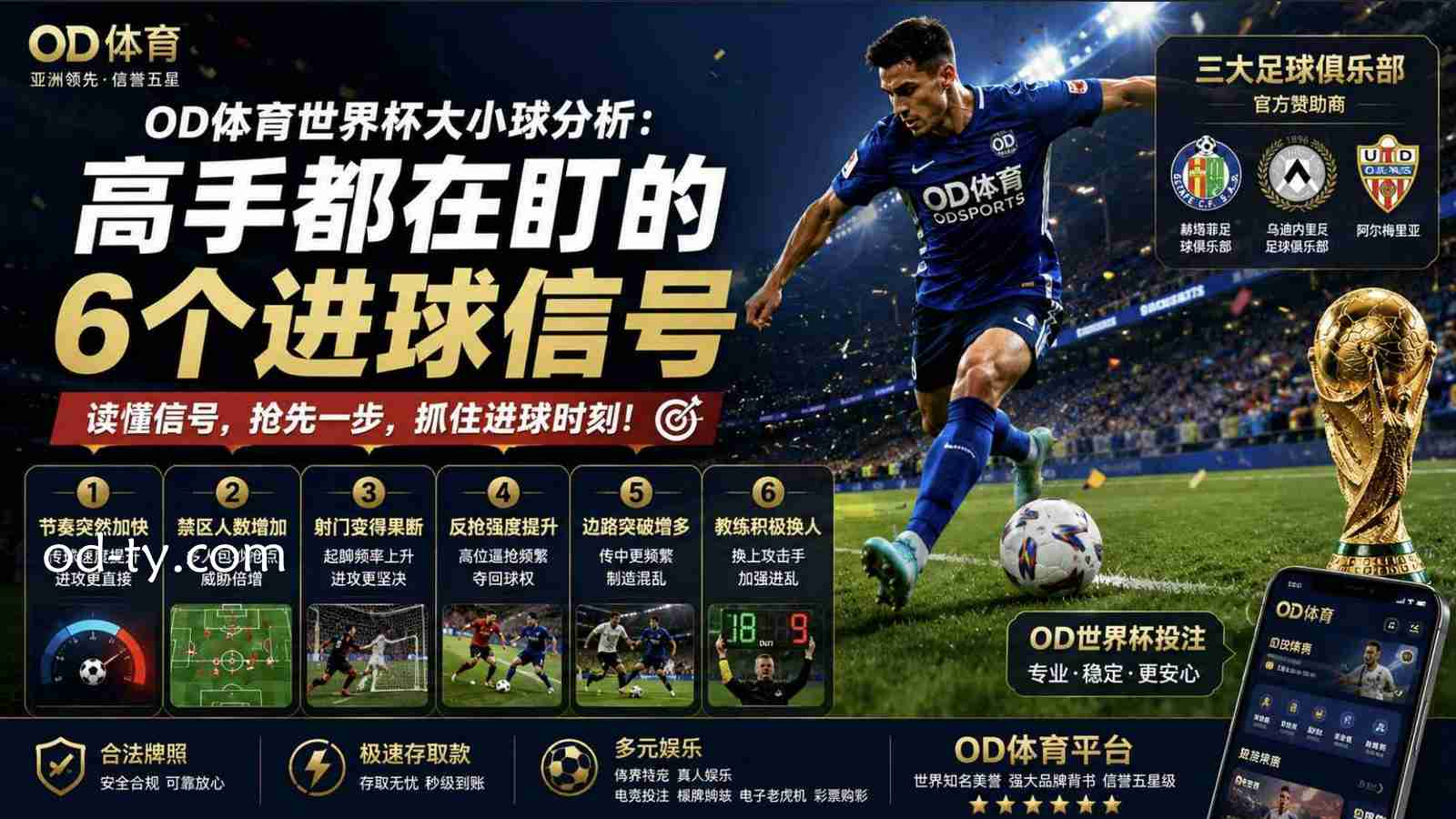 OD体育世界杯大小球分析：高手都在盯的6个进球信号